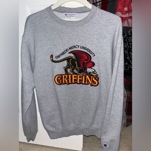 authentic champion gwynedd mercy university griffins crewneck sweatshirt